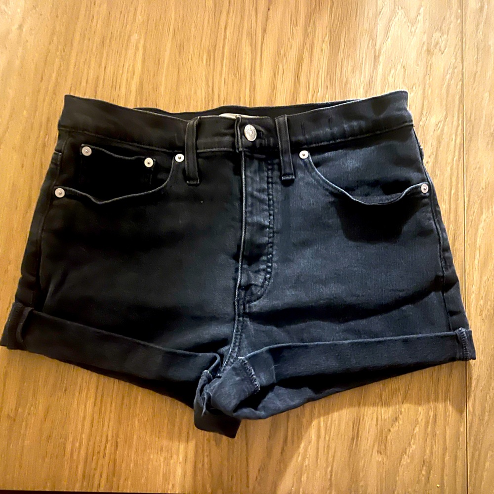 Black Jean shorts